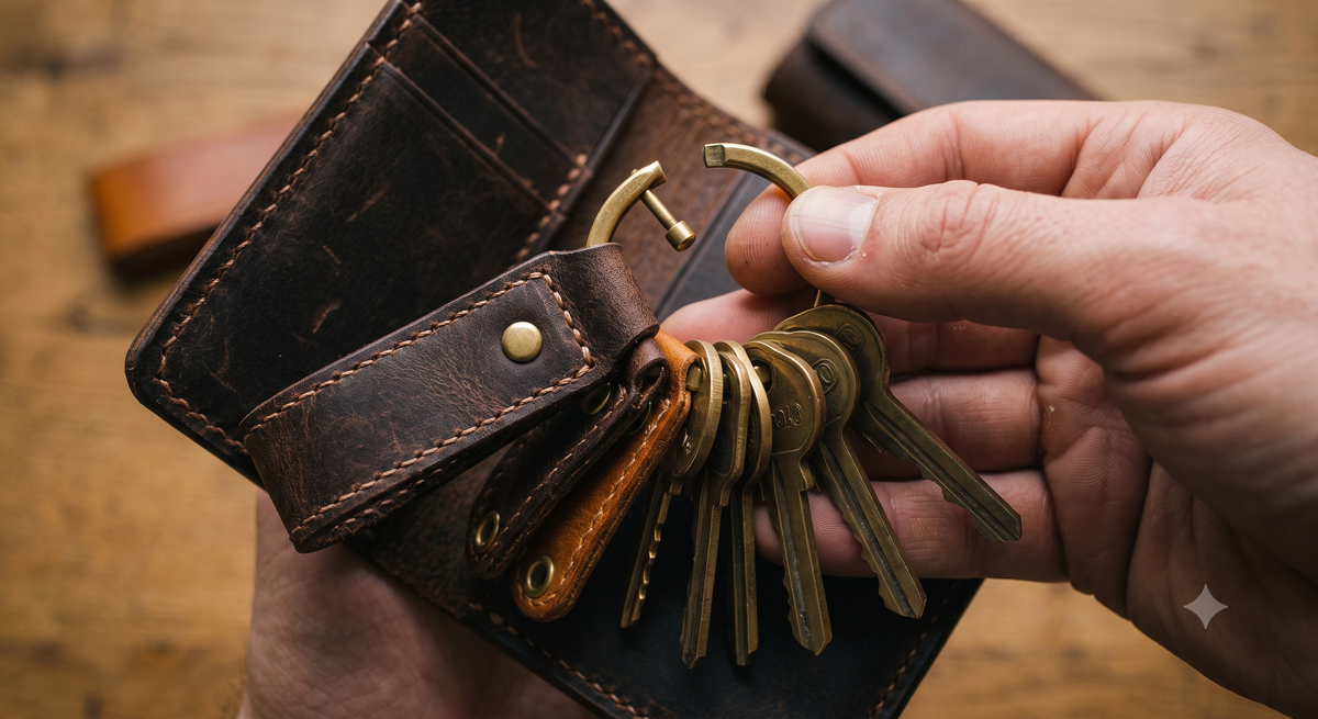 Handmade Leather Keychains & Key Holders: The Small Leather Good That Gets Noticed Most