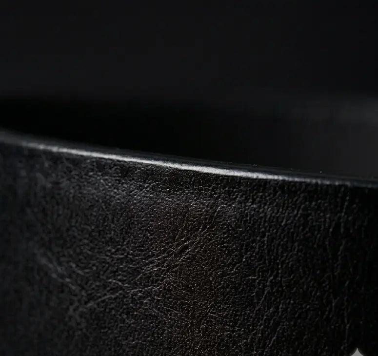 Close-up of a textured black surface